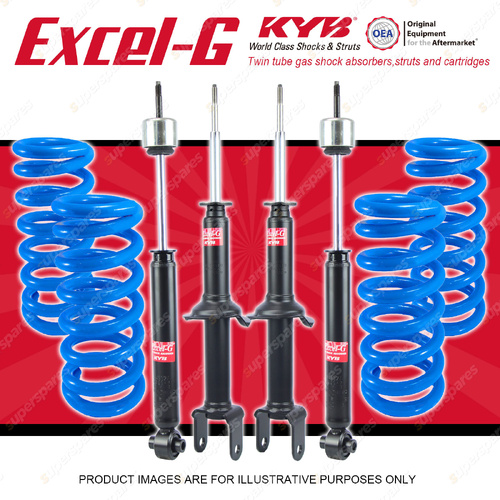 4x KYB Excel-G Shocks+Raised Coil Springs for Ford Falcon EB ED Sedan 1991-1994