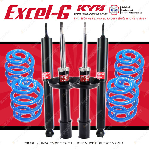 4x KYB Excel-G Shocks + Sport Low Coil Springs for Holden Barina SB 1994-2001