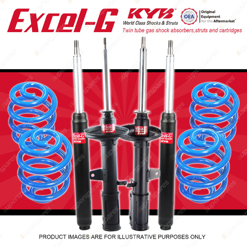4x KYB Excel-G Shocks + Sport Low Coil Springs for Toyota Celica ST184R 89-94