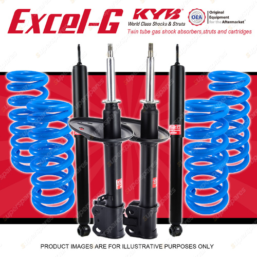 4x KYB Excel-G Shocks + STD Coil Springs for Toyota RAV 4 SXA11R 01/1998-06/2000