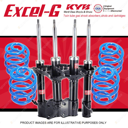 4x KYB Excel-G Shocks + Sport Low Coil Springs for Subaru Impreza GGG 2006-2007