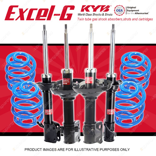 4x KYB Excel-G Shocks + Sport Low Coil Springs for Subaru Impreza GG9 2006-2007
