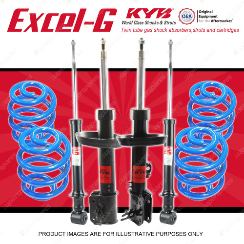4x KYB Excel-G Shocks + Sport Low Coil Springs for Holden Vectra JR 1997-1998