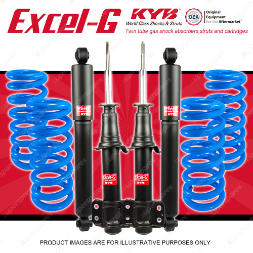 4x KYB Excel-G Shocks + Raised Coil Springs for Ford Territory SY AWD 2007-2011