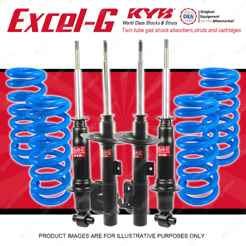 4x KYB Excel-G Shocks+Raised Coil Springs for Holden Commodore VE Utility 07-13