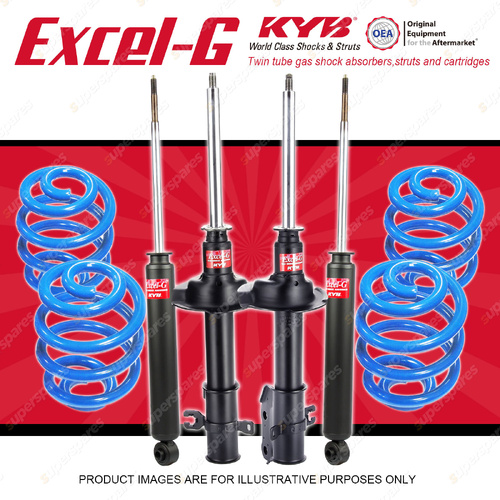 4x KYB Excel-G Shocks + Sport Low Coil Springs for Mazda CX-7 ER SUV 2006-2012