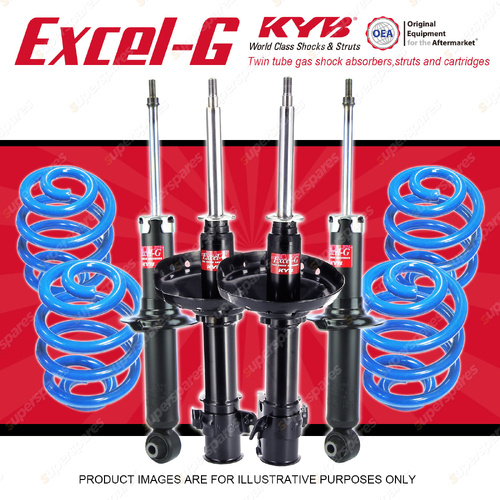 4x KYB Excel-G Shocks + Sport Low Coil Springs for Subaru Forester SH9 2008-2009