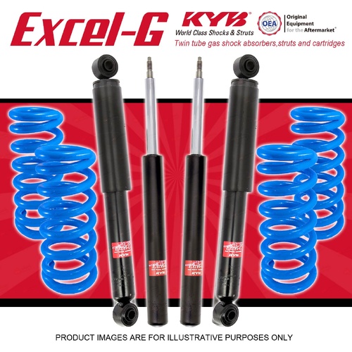 4x KYB Excel-G Shocks + Raised Coil Springs for Ford Everest UA SUV 2018-2022