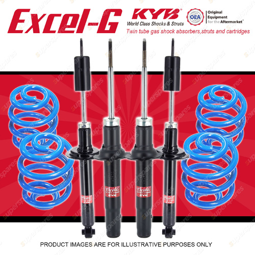 4x KYB Excel-G Shocks + Sport Low Coil Springs for Honda Accord CG1 Sedan 98-99