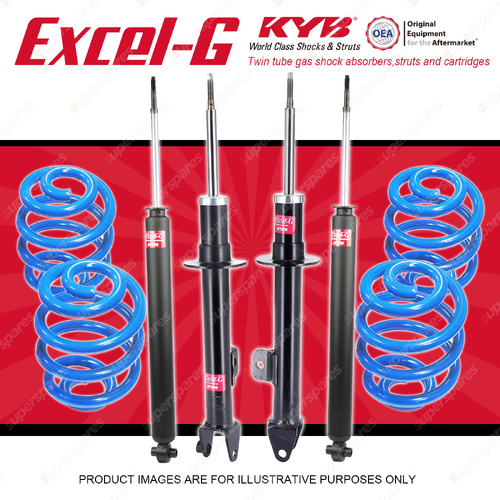 4x KYB Excel-G Shocks + Sport Low Coil Springs for Chrysler 300C Sedan 2005-2010