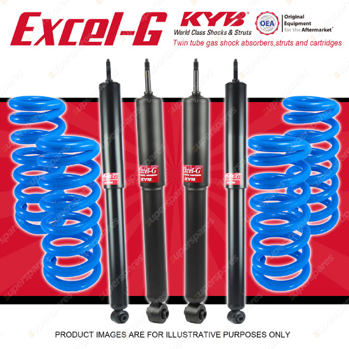 4x KYB Excel-G Shocks + STD Coil Springs for Holden Gemini TC 1977-1978