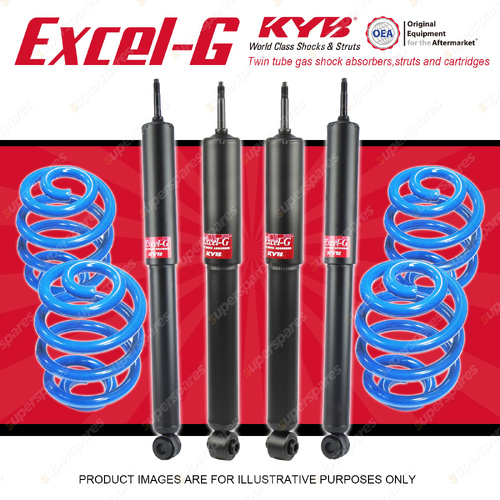 4x KYB Excel-G Shocks + Super Low Coil Springs for Holden Gemini TD 1978-1979