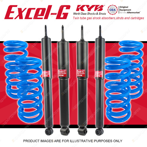 4x KYB Excel-G Shocks + STD Coil Springs for Holden Gemini TE TF TG Wagon 79-84
