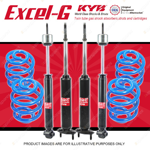 4x KYB Excel-G Shocks+Super Low Coil Springs for Ford Falcon XE Sedan 3.3 82-84