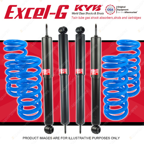 4x KYB Excel-G Shocks + STD Coil Springs for Ford Maverick TD42 1988-1993