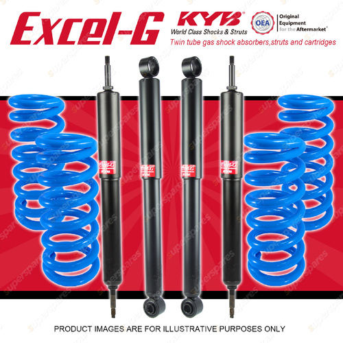 4x KYB Excel-G Shocks + STD Coil Springs for Nissan Patrol GU 1997-2012