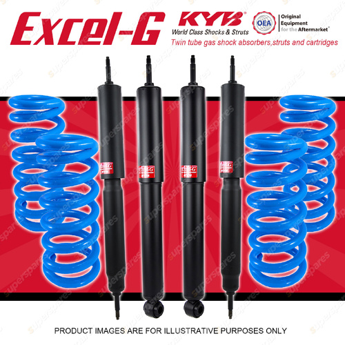 4x KYB Excel-G Shocks + STD Coil Springs for Toyota Landcruiser FZJ105 HZJ105