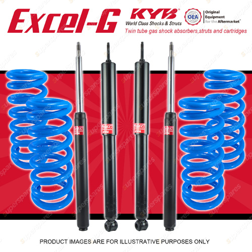 KYB Excel-G Shocks + Raised Coil Springs for Holden Commodore VB VC VH Wagon I6