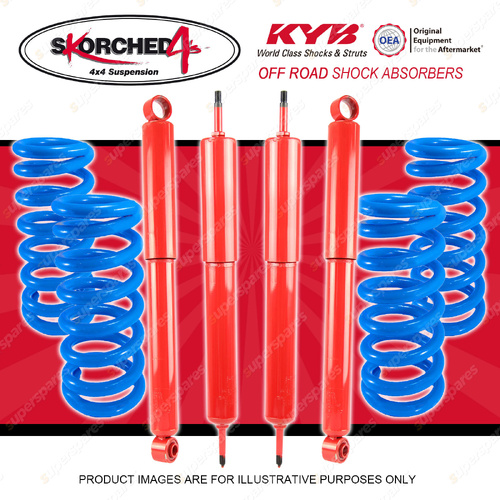 4x KYB Skorched 4's Shocks + STD Coil Springs for Ford Maverick 1988-1993