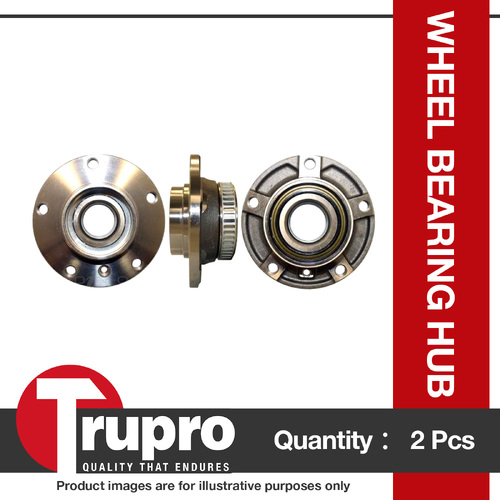 2 x Trupro Front Wheel Bearing Hub for BMW 318i E46 4 Cyl 1.9L 9/98-12/01