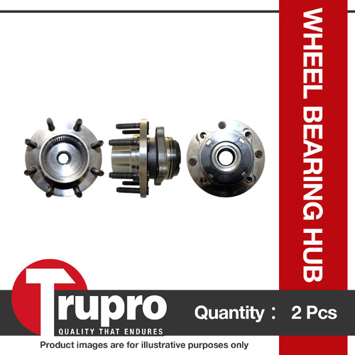 2 x Trupro Front Wheel Bearing Hub for Ford F250 7.3L V8 4WD 9/03-2004