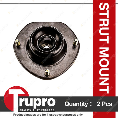 2 x Trupro Front Strut Mounts for Mitsubishi Galant E33A E38A E39A 2.0L 88-93