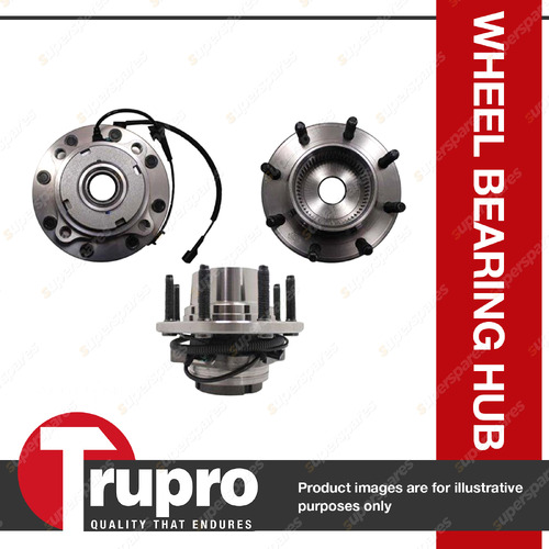1 x Trupro Front Wheel Bearing Hub for Ford F250 F350 To 8/02 with SRW