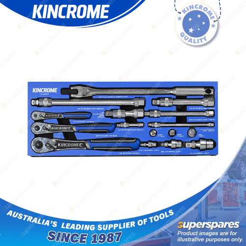 16 Pcs of Kincrome 1/4 3/8 & 1/2" Drive Truck Box LOK-ON Accessories EVA Tray