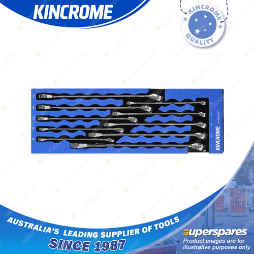 10 Pcs of Kincrome Truck Box Combination Spanners EVA Tray - Metric 8mm-17mm