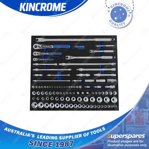 99 Pcs of Kincrome Tool Armour LOK-ON Sockets & Accessories EVA Tray