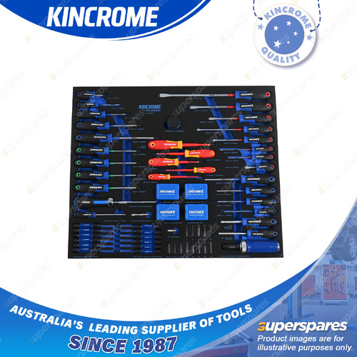 198 Pcs of Kincrome Tool Armour Torquemaster Screwdrivers & Fastening EVA Tray