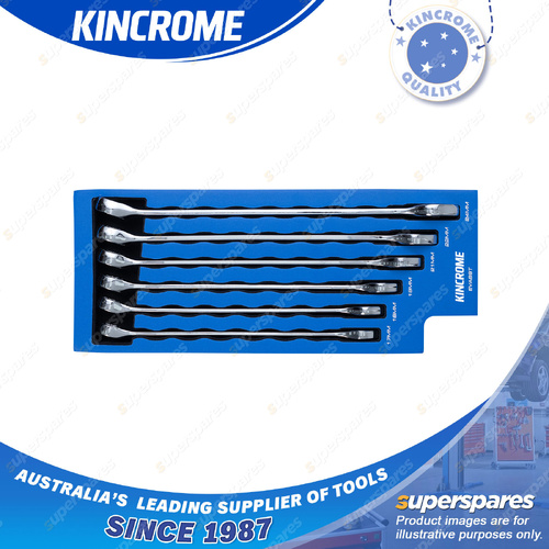 6 Pcs of Kincrome Truck Box Combination Spanners EVA Tray - Metric 17mm-24mm