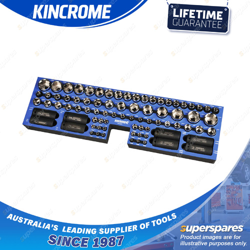 88 Pcs of Kincrome Truck Box LOK-ON & Impact Sockets EVA Tray Metric & Imperial