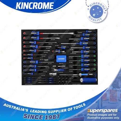 88 Pcs of Kincrome Contour Torquemaster Screwdrivers & Fastening EVA Tray