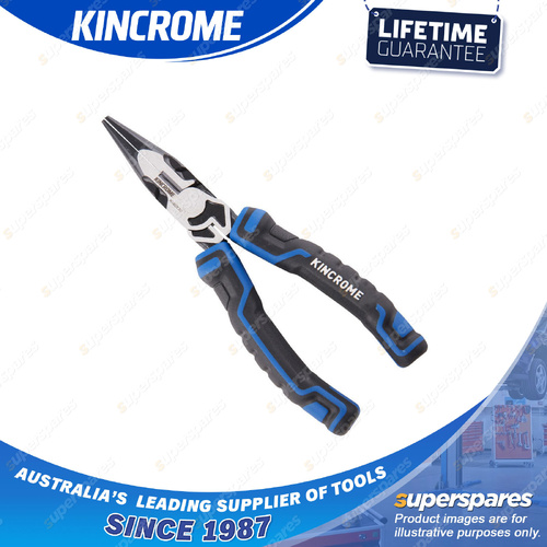 Kincrome 150mm Long Nose Plier - Soft Grip Handles Chrome Vanadium Steel