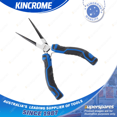 Kincrome 120mm Mini Long Nose Plier - Soft Grip Handles Chrome Vanadium Steel
