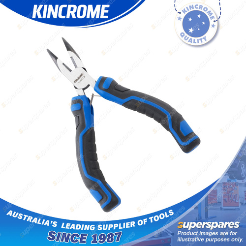 Kincrome 120mm Mini Bent Nose Plier - Soft Grip Handles Chrome Vanadium Steel