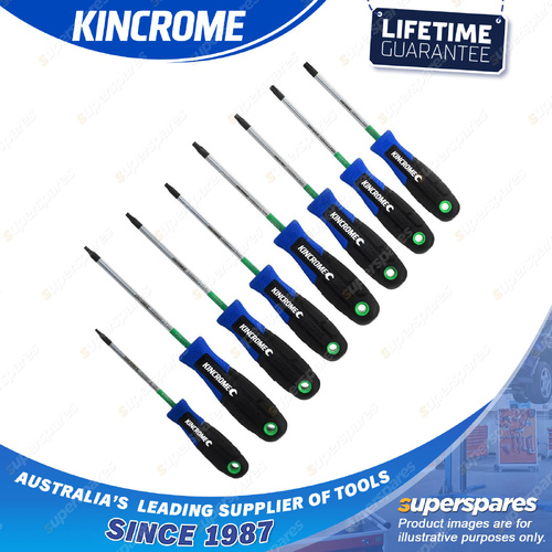 8 Pcs of Kincrome Torquemaster TORX Screwdriver Set - S3 SVCM Alloy Steel