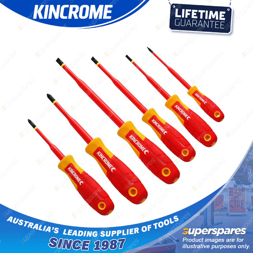 6 Pcs of Kincrome Torquemaster VDE Screwdriver Set - Chrome Vanadium Steel