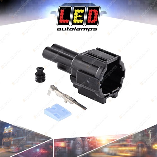 LED Autolamps Vehicle Patch Connectors 2 Pin Male Incl Terminals Seals & Clip
