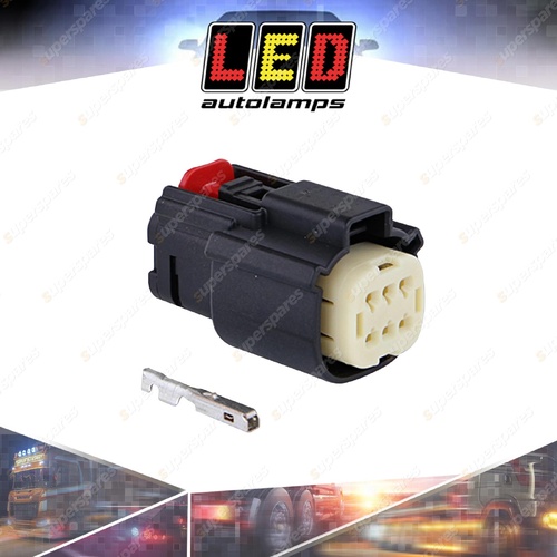 LED Autolamps Vehicle Patch Connectors 6 Pin Female Includes Terminals