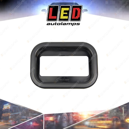 LED Autolamps Rectangular Black Grommet Slimline to Suit 130 Series Lamps