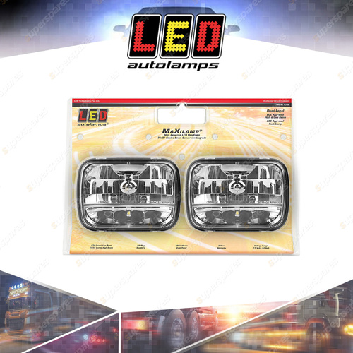 LED Autolamps 7"x5" Head Light Park Lamp/Low Beam/High Beam Twin Blister