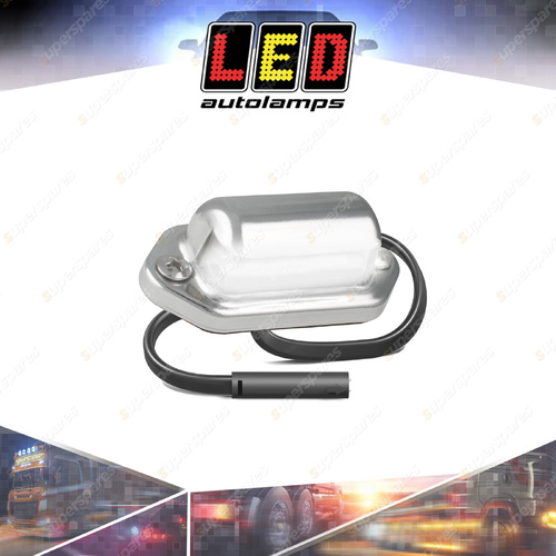 LED Autolamps LED Licence Plate Light Black Housing Plug 3 LED Lamp Single Bulk