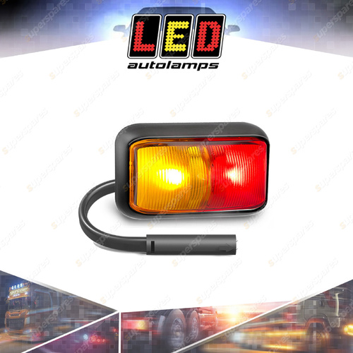 LED Autolamps Red Amber Side Marker Light with Female 2 Pin Plug Twin Blister