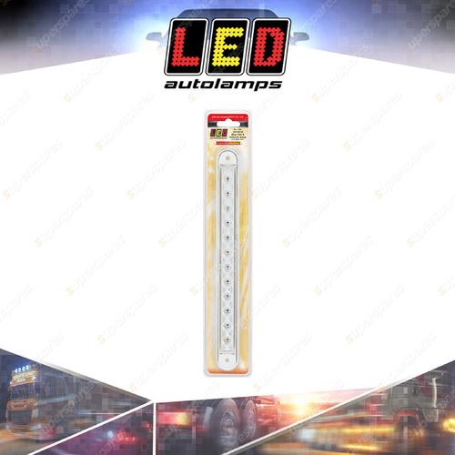 LED Autolamps Stop Tail Indicator Light Clear Lens 12 Coloured Lamp 12V Blister