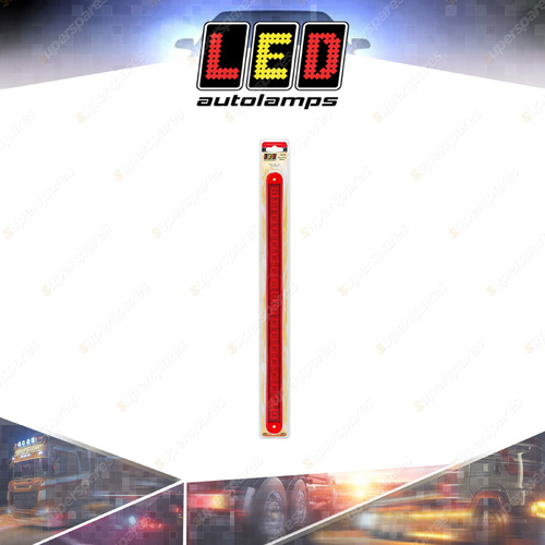 LED Autolamps Stop Tail Light Recessed Mount 12V Coloured Lens 18 LED Lamp
