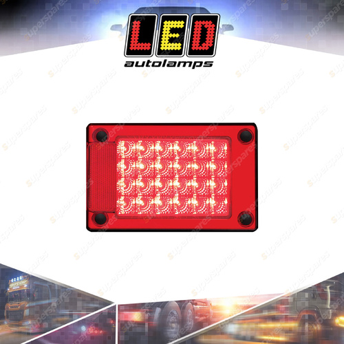 LED Autolamps Red LED Lamp Stop Tail Light Lamp Only 24 LED Lamp Single Blister