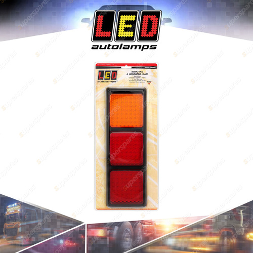 LED Autolamps Stop Tail Indicator Light 147 LED Triple Lamp 12-24 Volt Blister