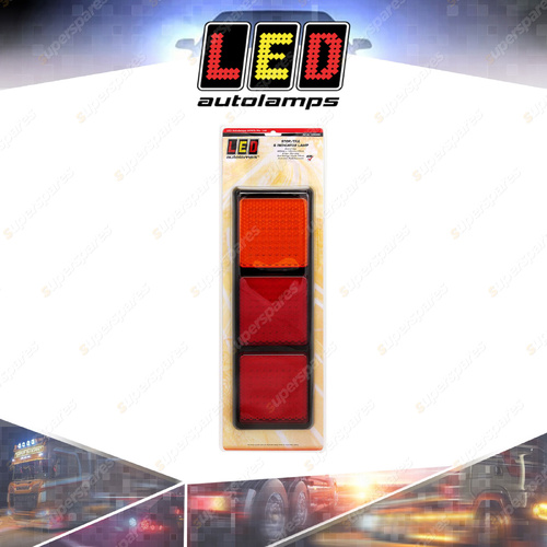 LED Autolamps Stop Tail Indicator Triple Light 192 LED Lamp 12-24V Blister